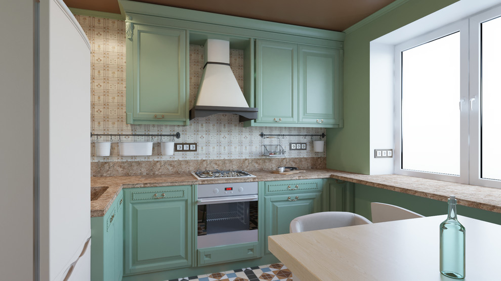 Интерьер кухни в стиле фьюжн