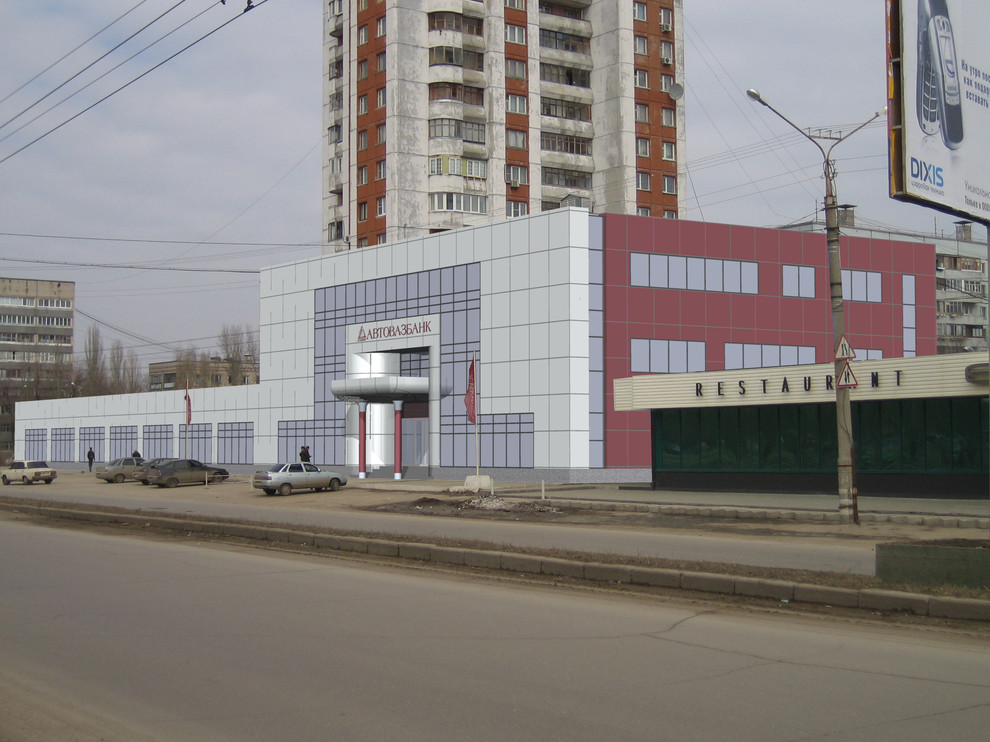 Варианты фасадов по головному офису Автовазбанка на ул.Голосова