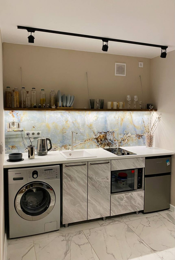 Обложка проекта: Дизайн-проект квартиры 28 кв.м. Совместный проект с В. Кархалёвой