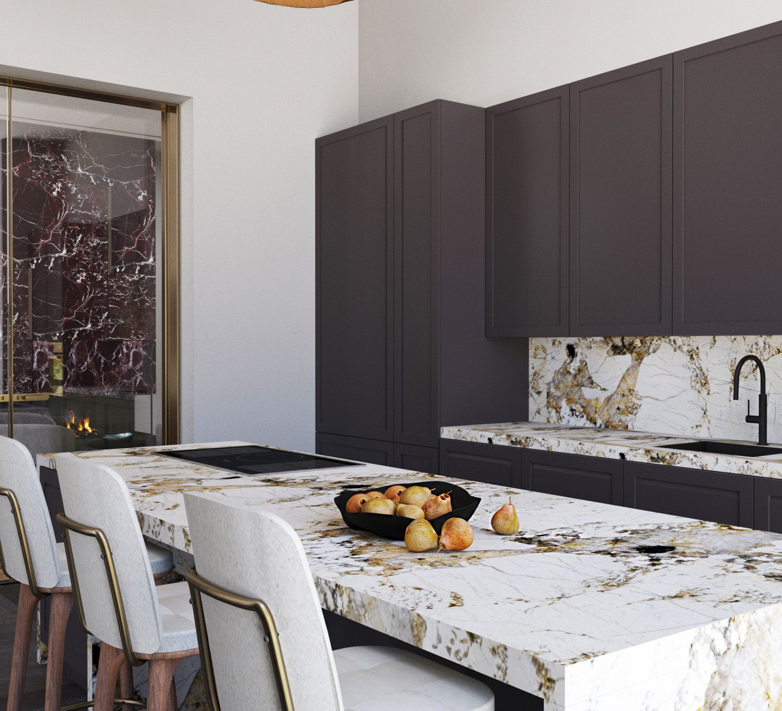 Проект кухни и столовой в доме, Владимирская область