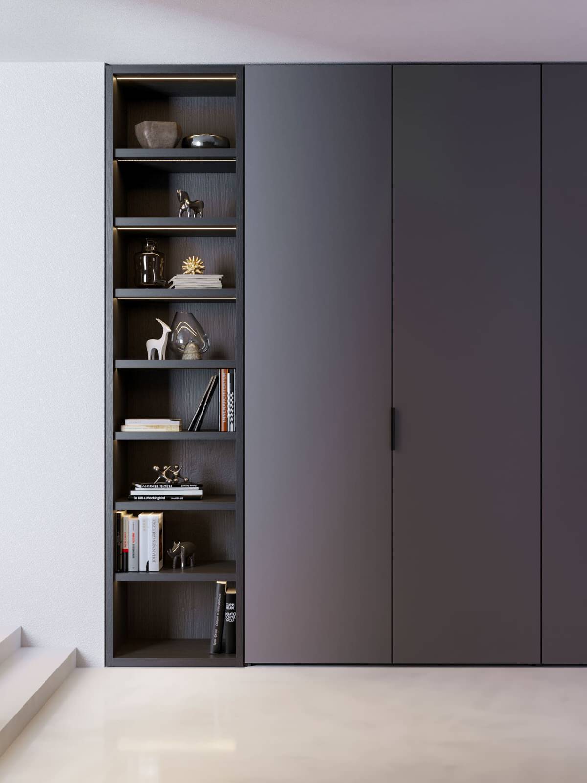 Шкаф с фасадами из эмали MONOFORM