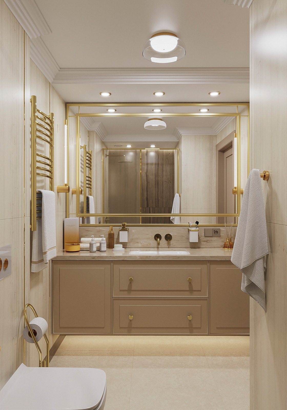 Кашемир беж. Квартира 130 кв.м. на Зоологической ул.