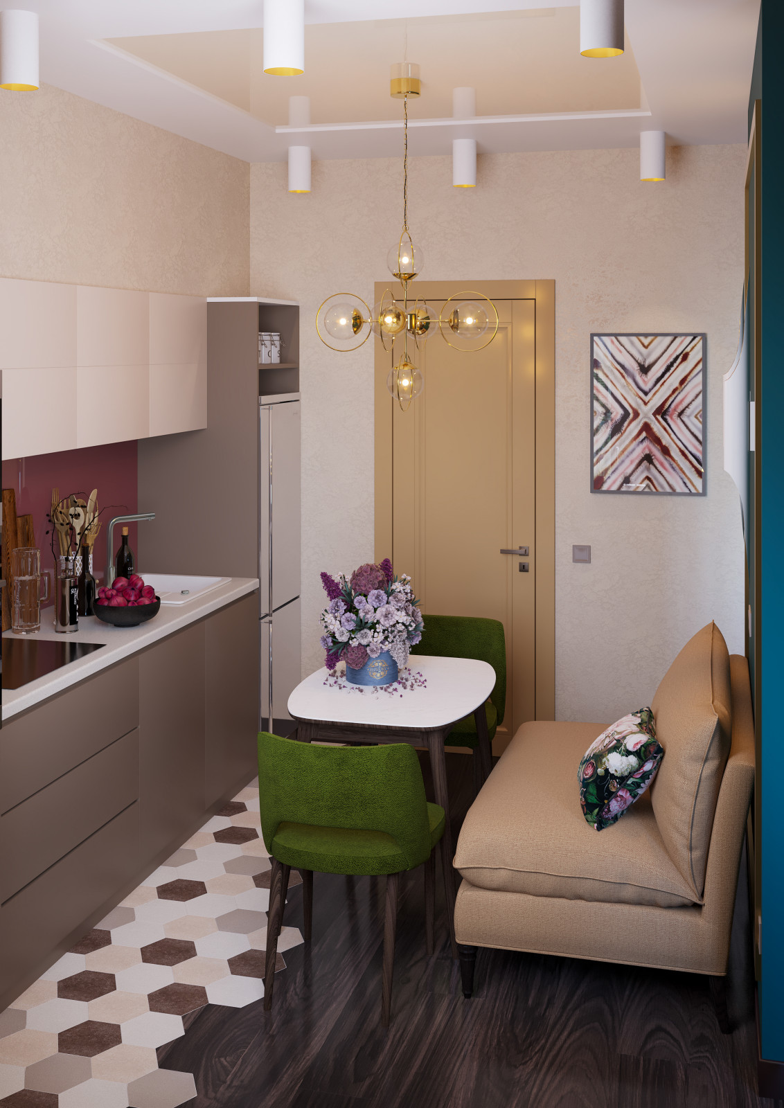 Дизайн однушки в ЖК Новое Тушино