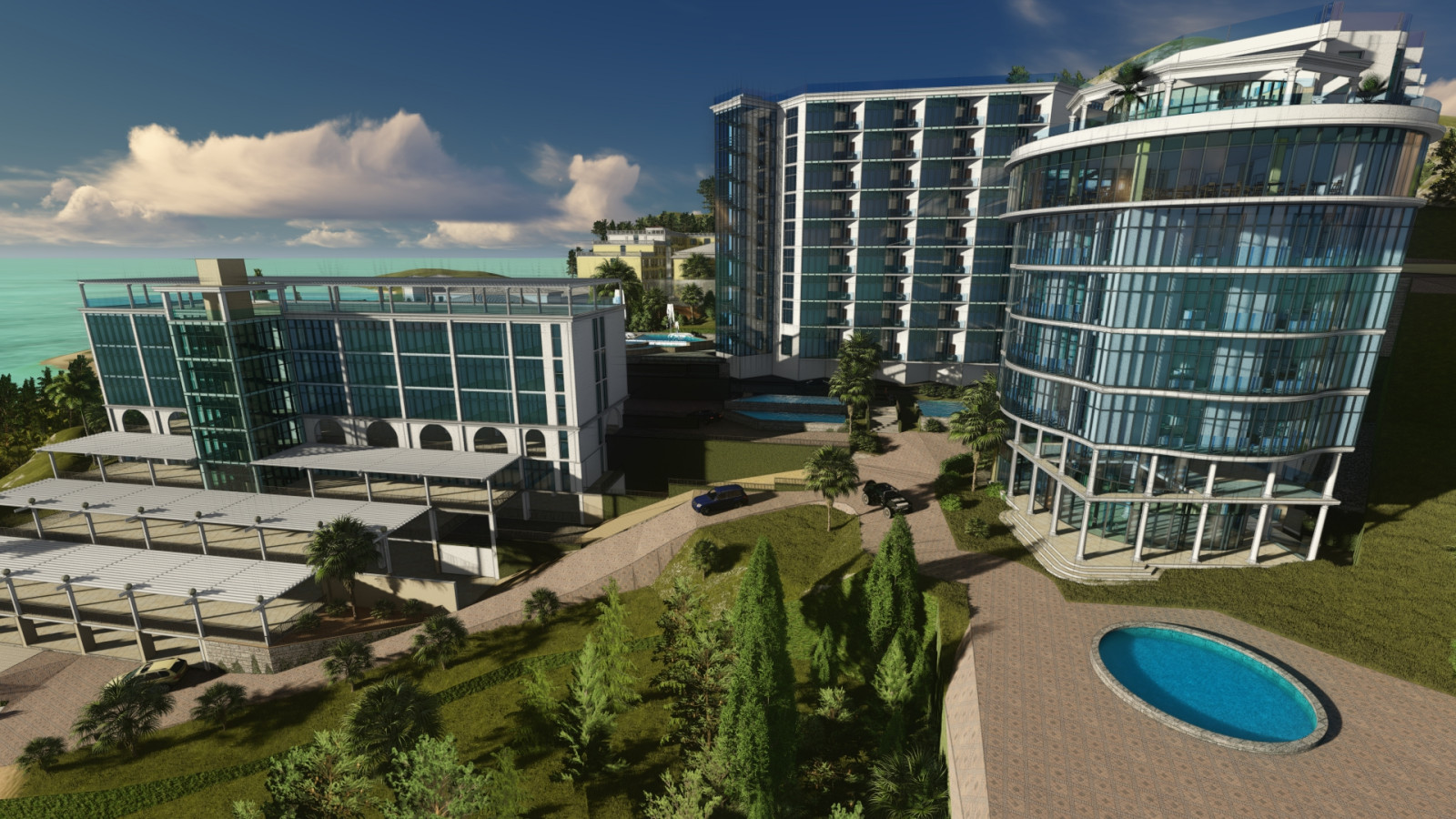 Эскизный проект развития санатория "Кудепста"