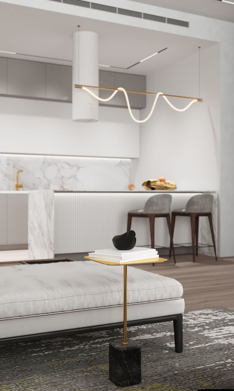 Дизайн квартиры в башне ОКО в Москва-Сити