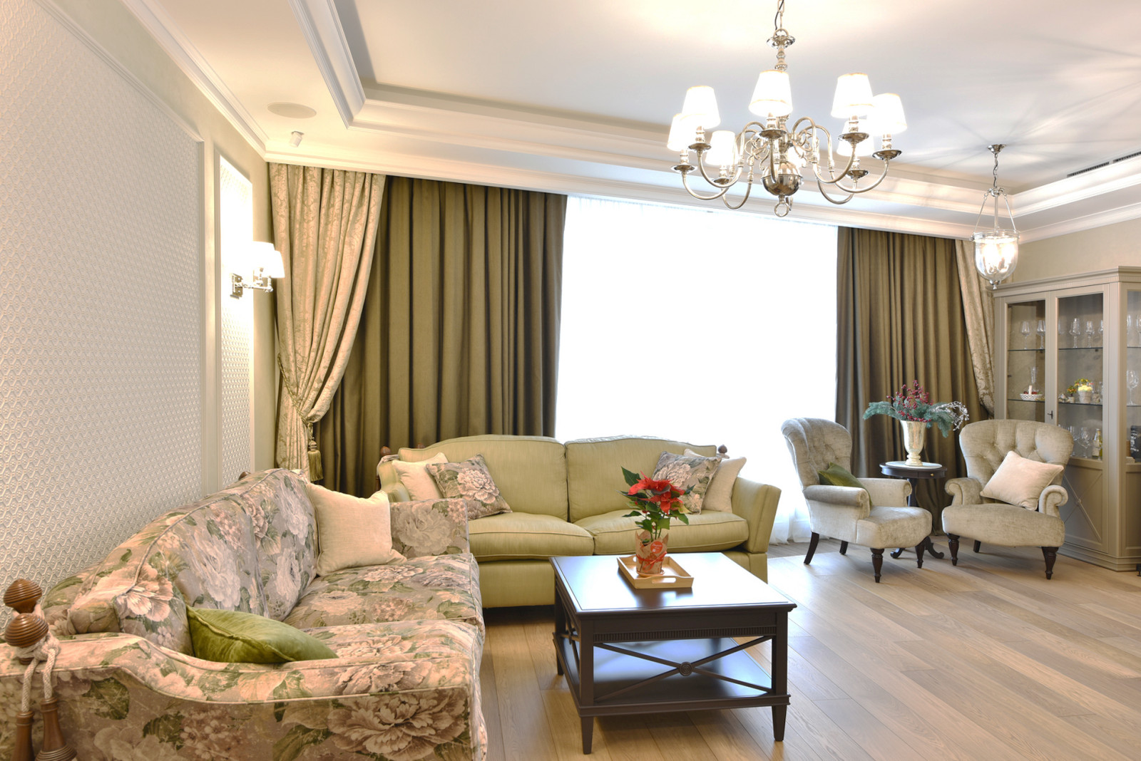 Квартира на Ленинском проспекте. Гостиная.