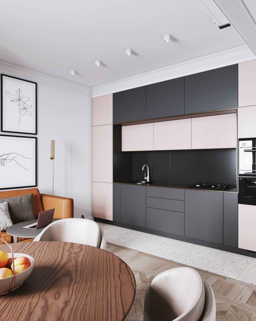 Design of a one-room Khrushchev 31 m² in Tver