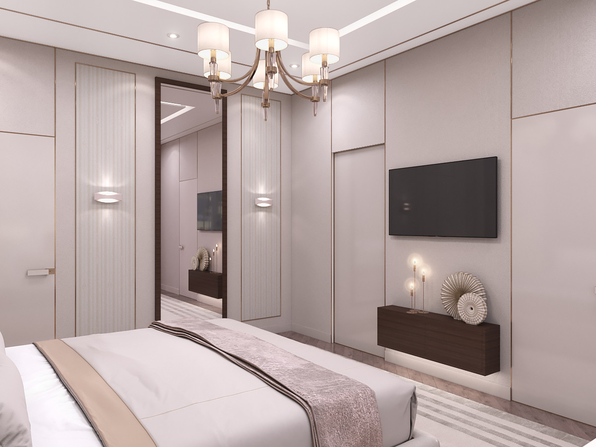 Спальня в коттедже на Кипре.