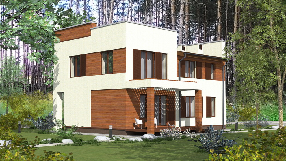 Фасад со сотороны участка