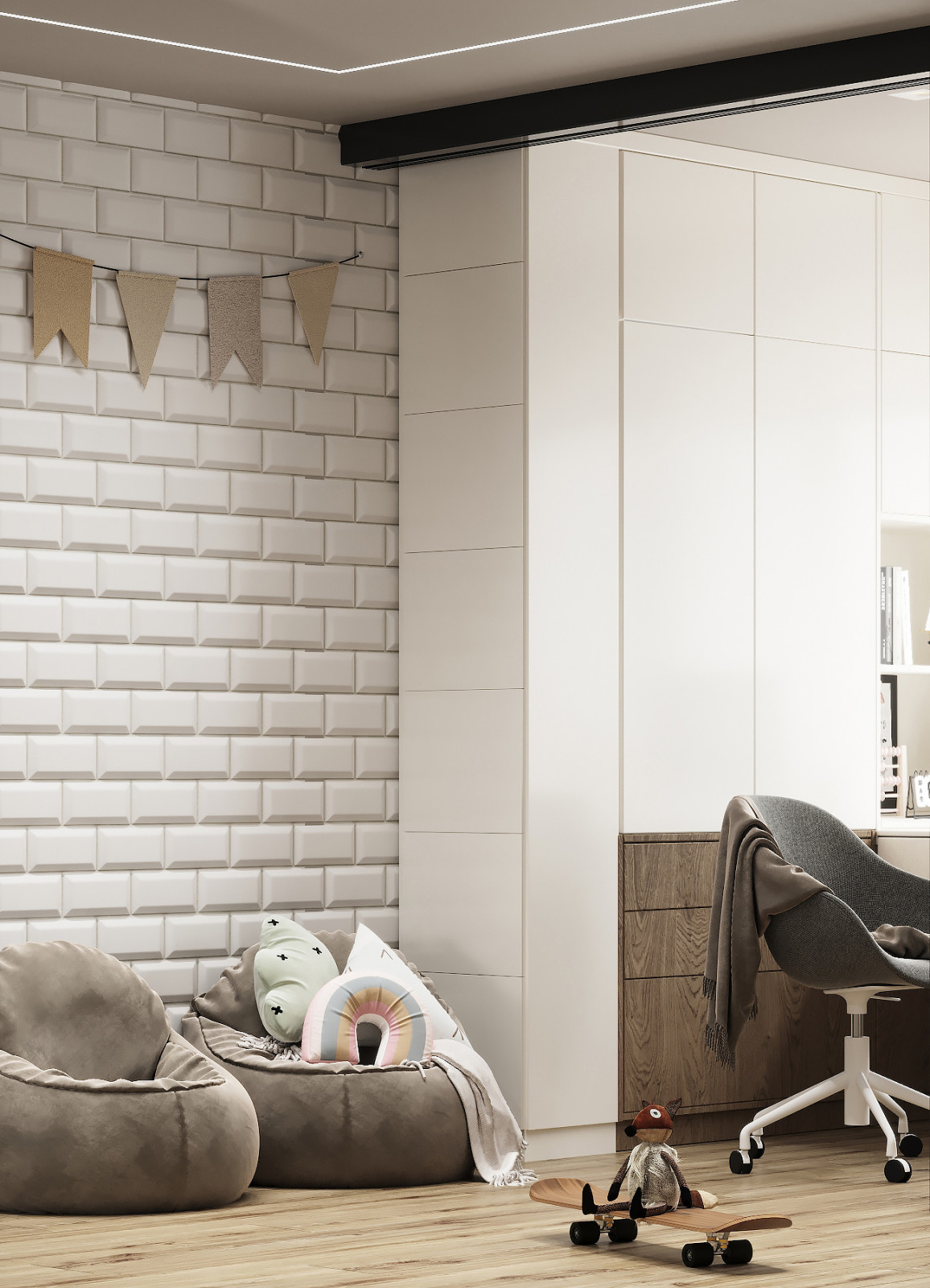 "Прикоснись к природе", квартира в Москве, 68 м2