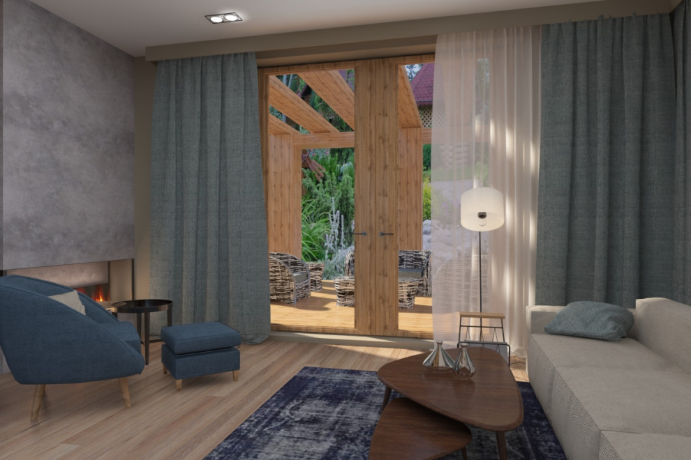 Загородный дом_гостиная