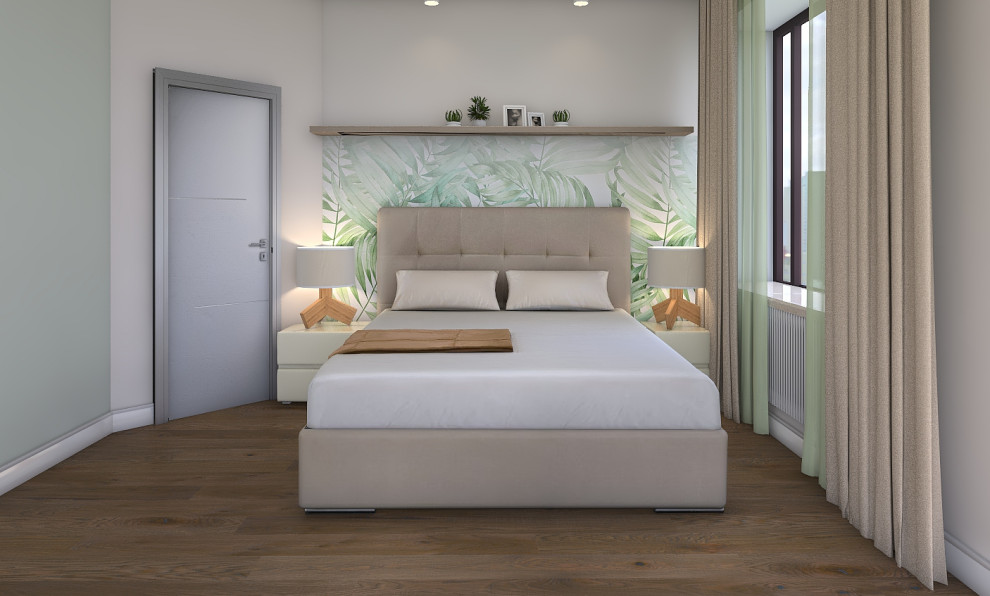 Квартира в стиле эко-минимализм 77 кв.м. в ЖК "Первый Московский Город Парк"