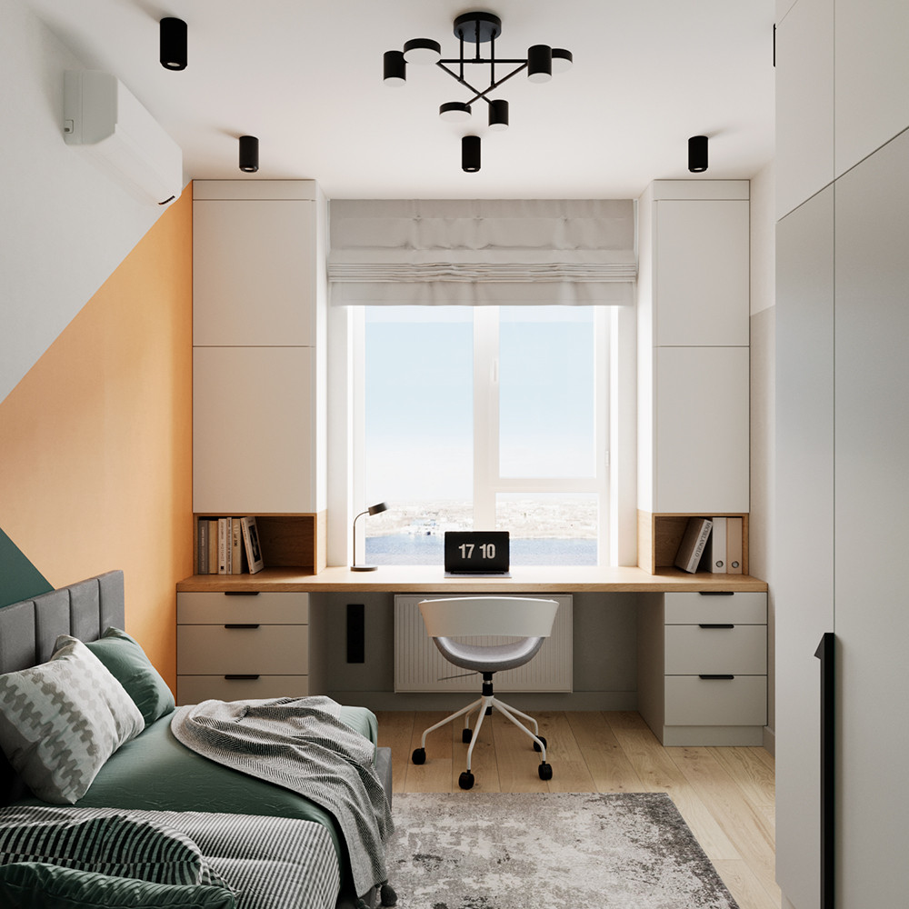 Евро трехкомнатная квартира в современном стиле ЖК Атмосфера