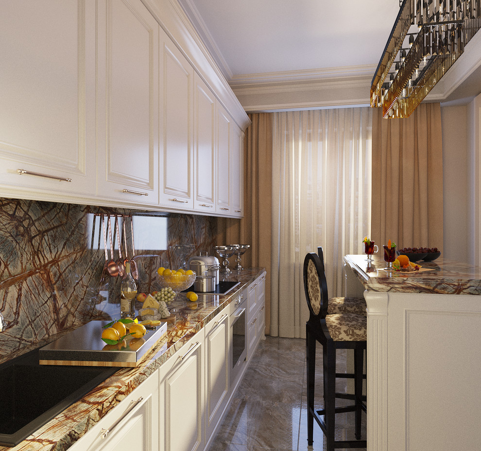Project of Interiors at private flat at Molodogvardeyskaya Street, Moscow