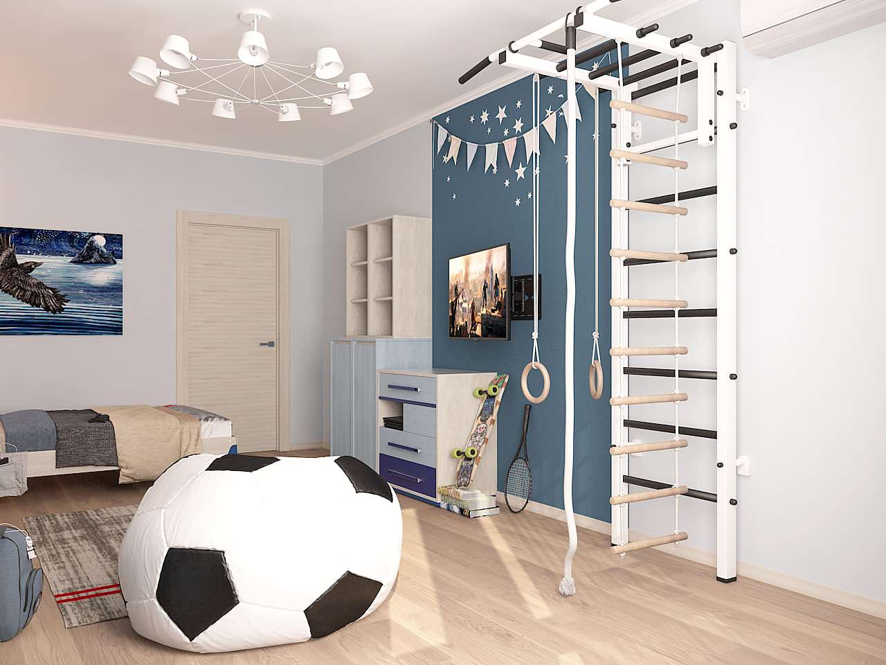 Двухкомнатная. Стены+мебель. Москва