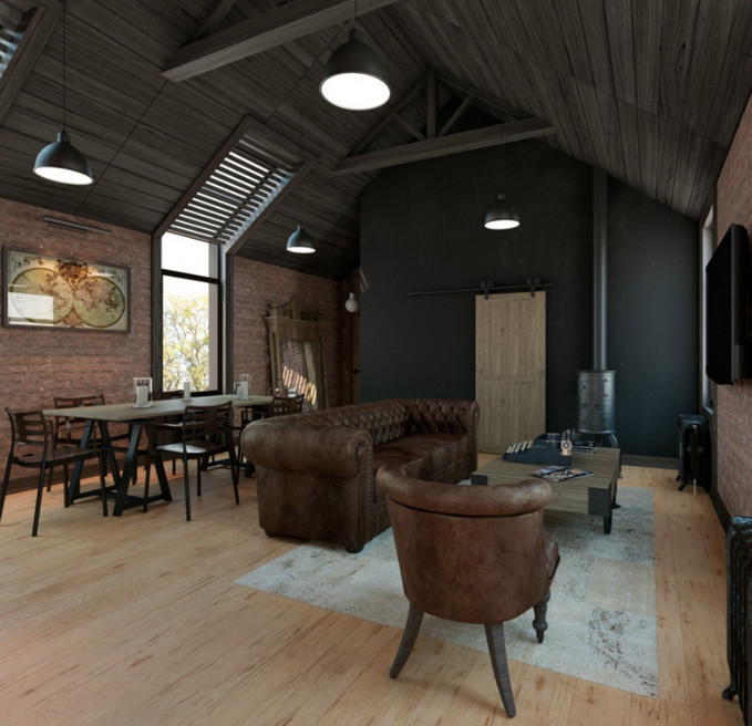 Обложка проекта: Лофт в индустриальном стиле