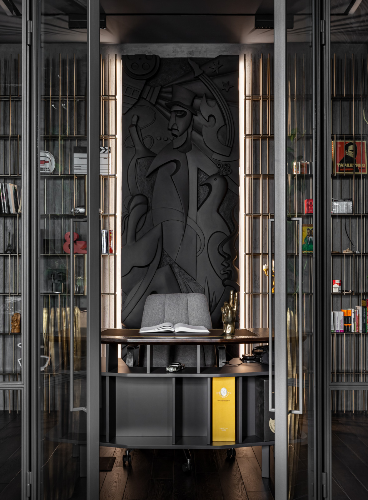 Черный интерьер 66 м.кв.