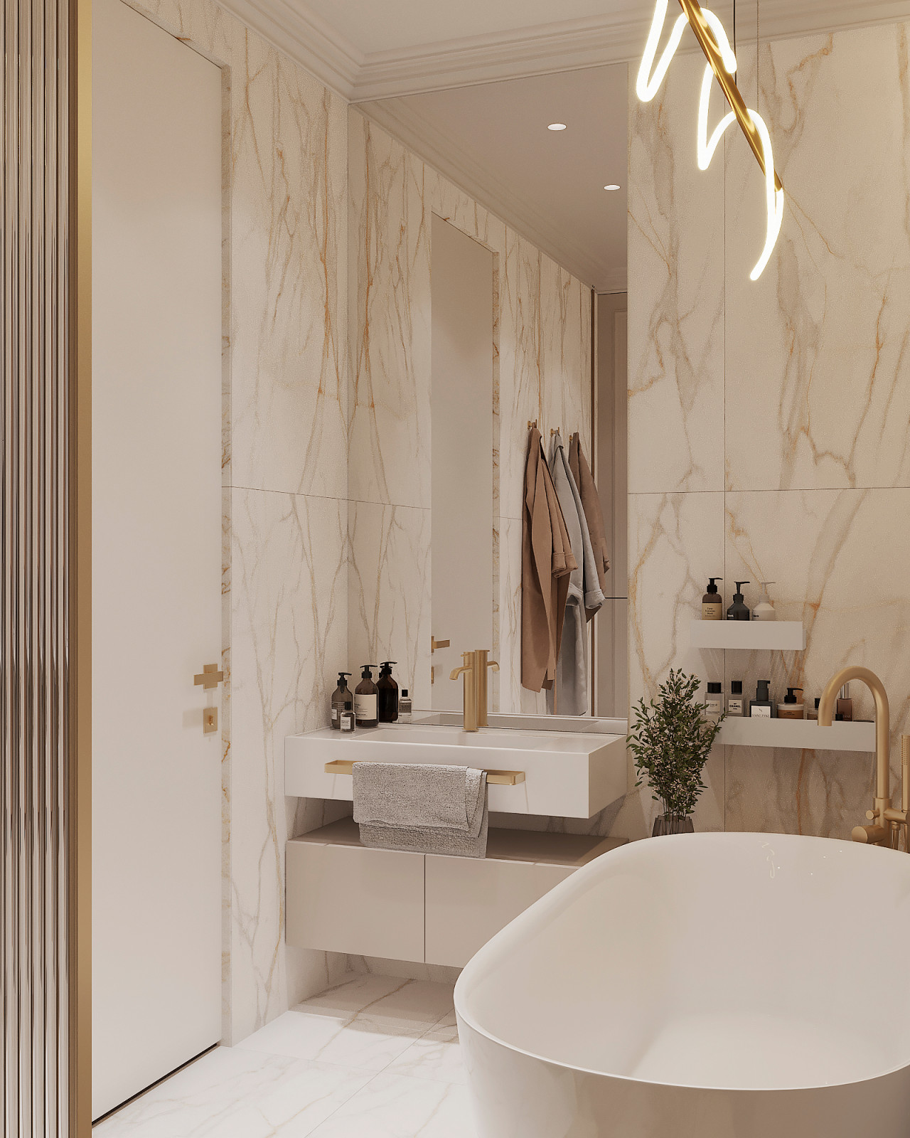 Дизайн квартиры в ЖК "Наследие",  г.Тула