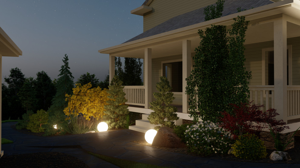 Участок ночью