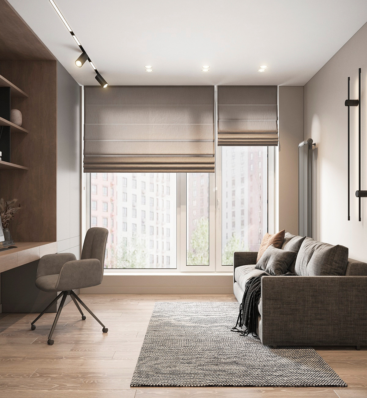 Квартира с вторым светом в современном стиле