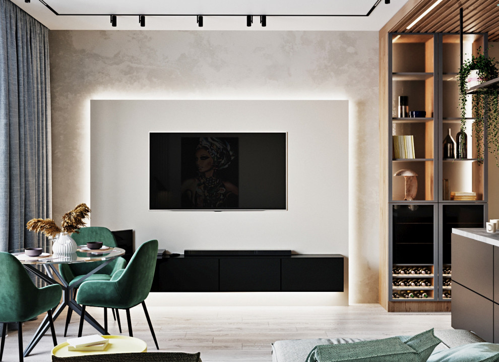 Яркий современный интерьер- Жк Сильвер