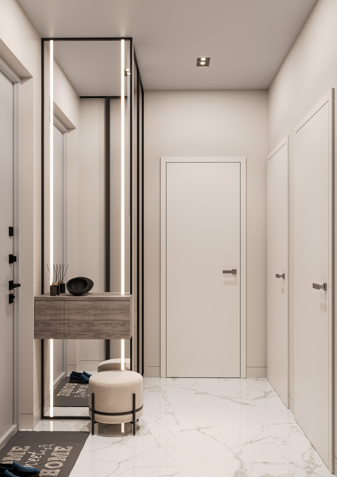 Дизайн проект интерьера  level Нагатинский