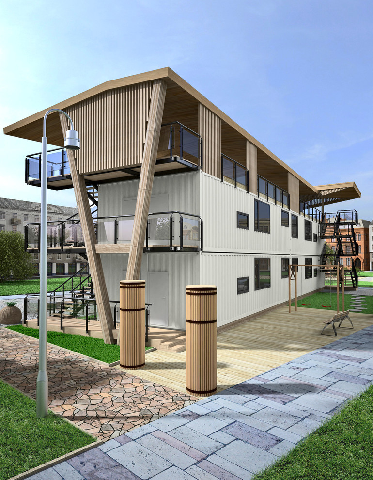 Дом из морских контейнеров