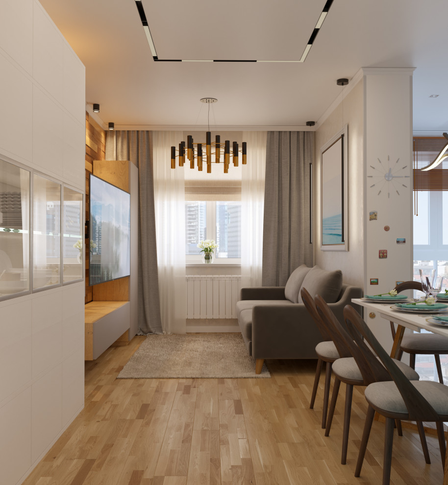 Проект кухни-гостиной в ЖК "Арт Сити"