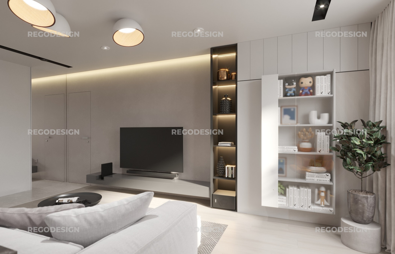 № 53 ДИЗАЙН КВАРТИРЫ 54 КВ.М. УЛ. СУХОПУТНАЯ