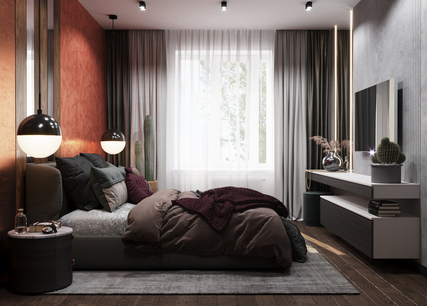 Спальня в ЖК "Бульварный переулок"