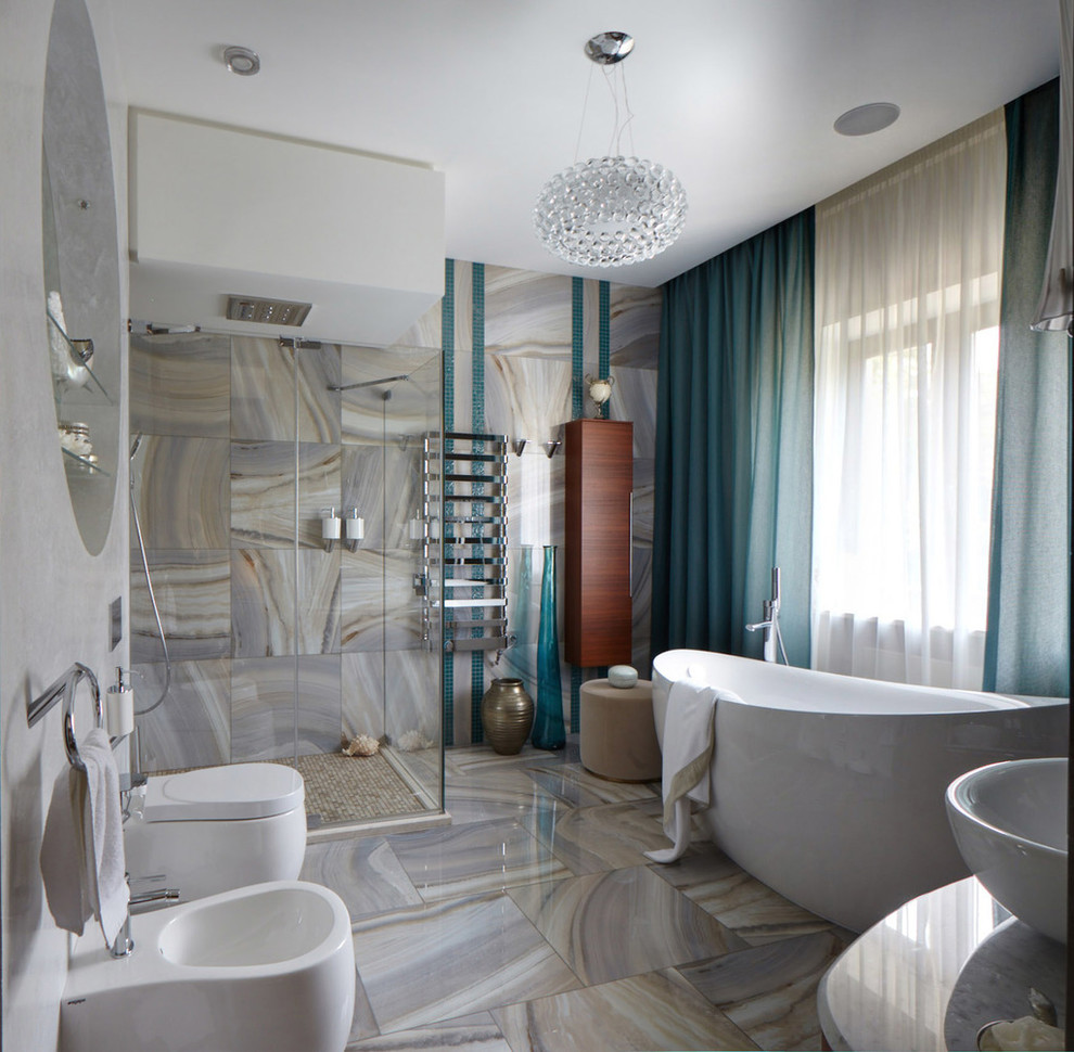 Ванная и санузел в современном стиле.