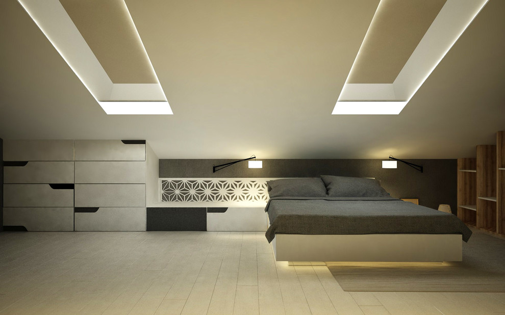 Спальня подростка в г.Уфа по ул. Российской(мансардный этаж).