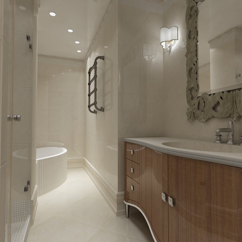 Обложка проекта: Ванная в классическом стиле 3Д