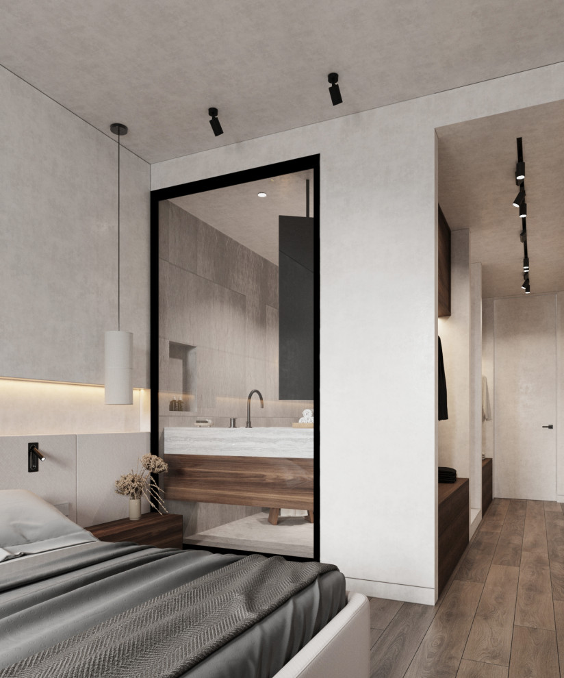 Брутальная квартира для семьи с ребенком