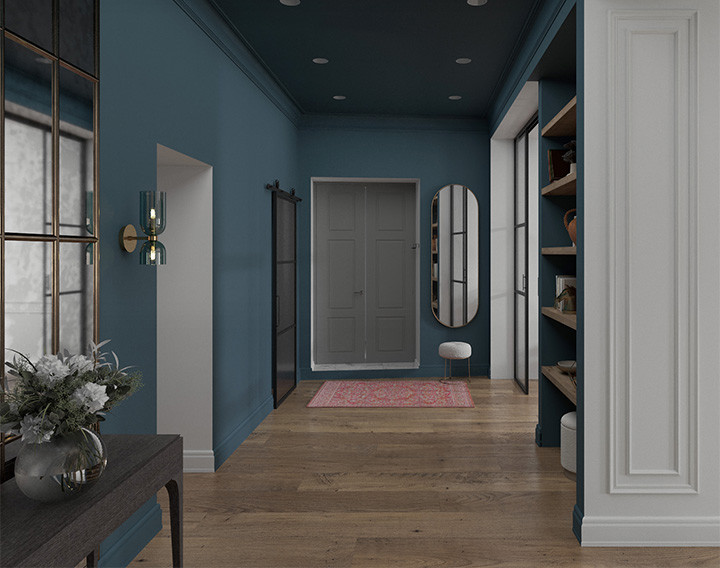 Проект в старом фонде в центре СПб. Ретро и винтаж.