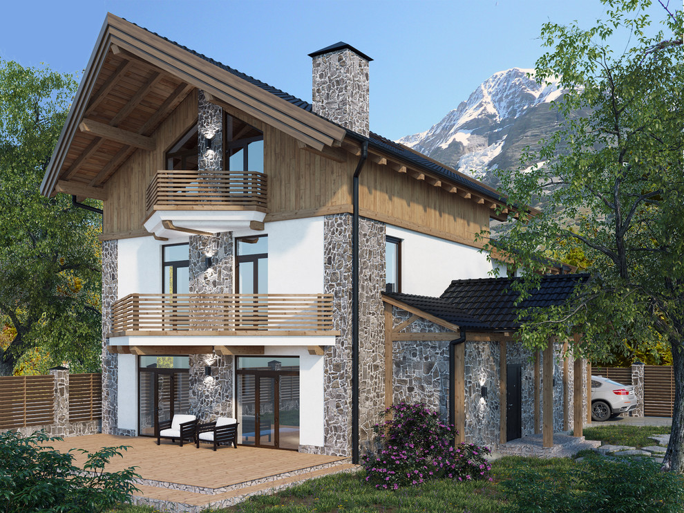 Шале, дом в горах. Проект текущий