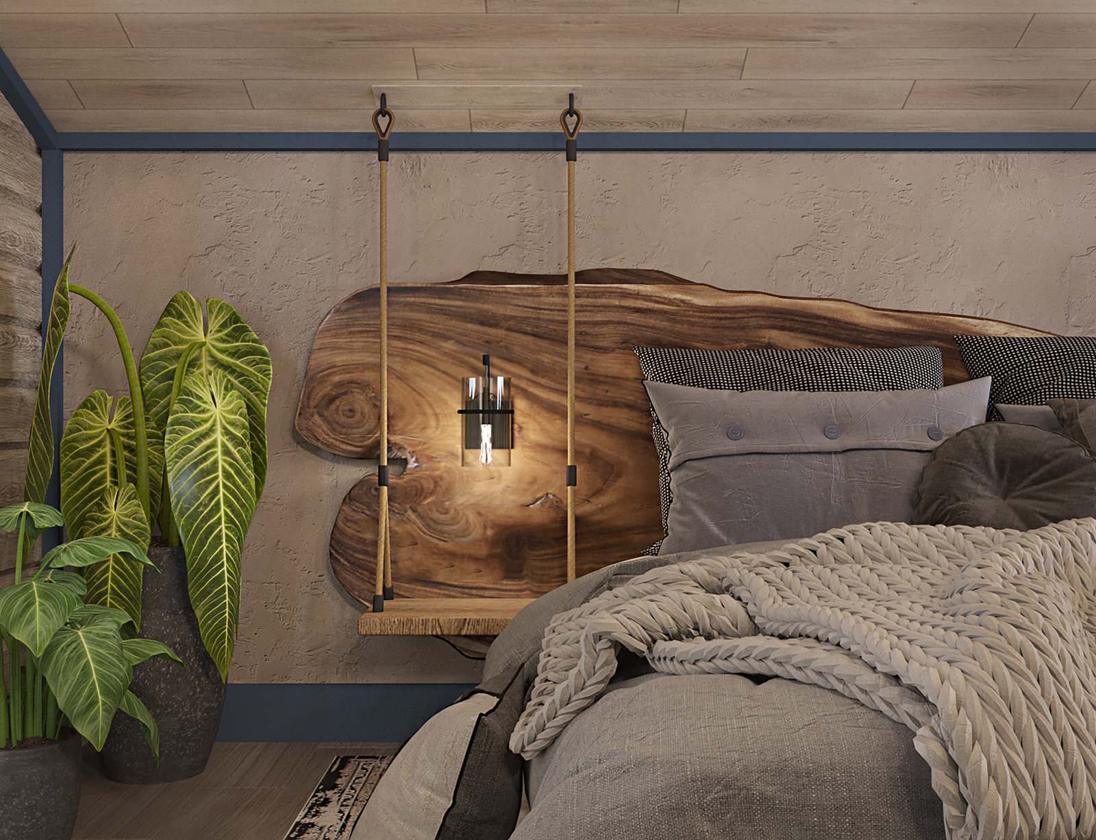 Брусовый дом выходного дня в Кантри стиле