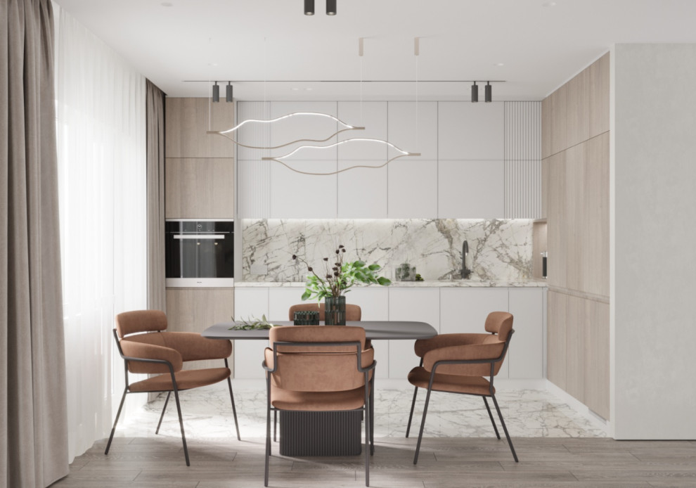 Светлая кухня