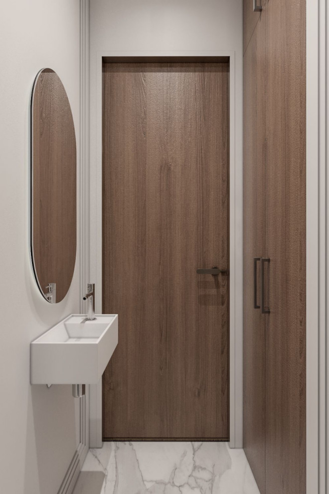 Туалет с местом для стиральной машины