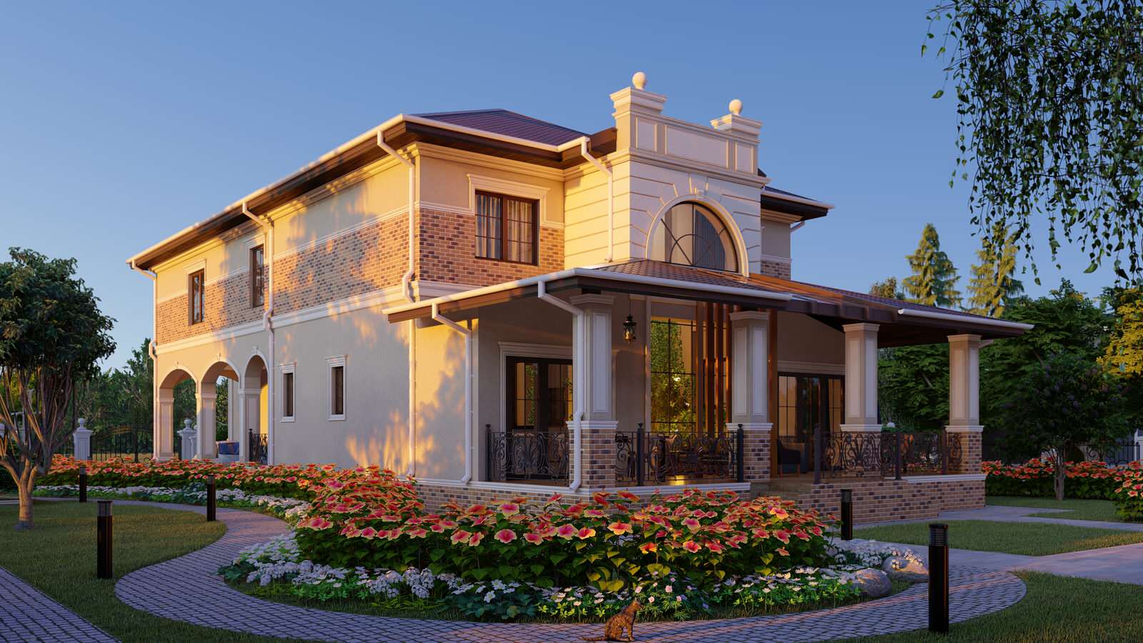 ДОМ-УСАДЬБА НА 2 СЕМЬИ + МАСТЕРСКАЯ (В1)