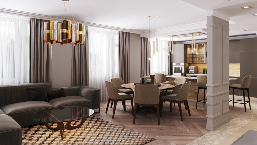 Эскизный проект квартиры в Таллинне. 3D Проект