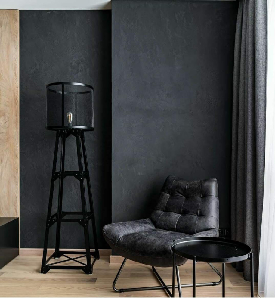 Частная квартира по дизайн проекту с фактурной и матовой штукатуркой