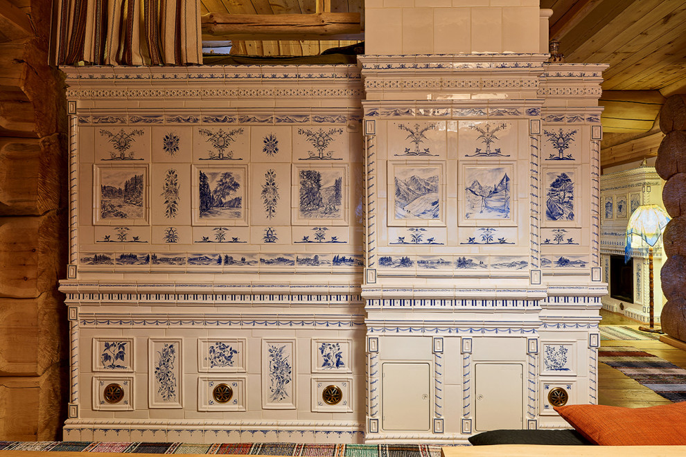 Интерьер деревянного дома в русском стиле