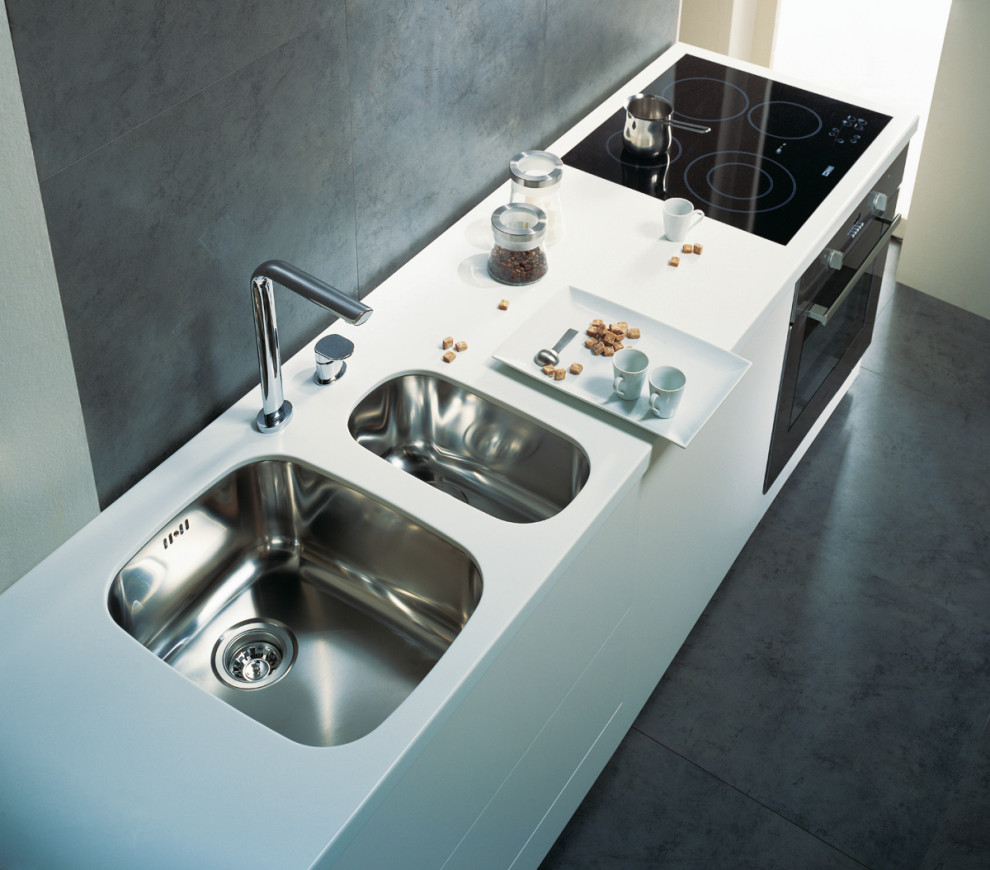 Кухонные мойки в интерьере