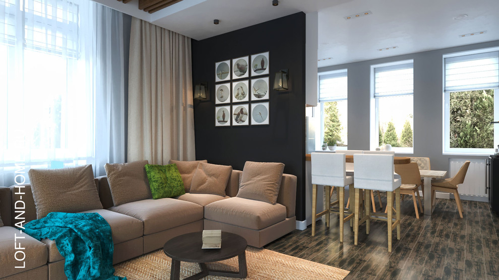 Дизайн-проект для таунхауса в КП Марсель, 120 кв. м.