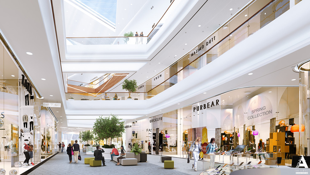Грозный Молл - визуализация одного из самых крупных торговых центров в России