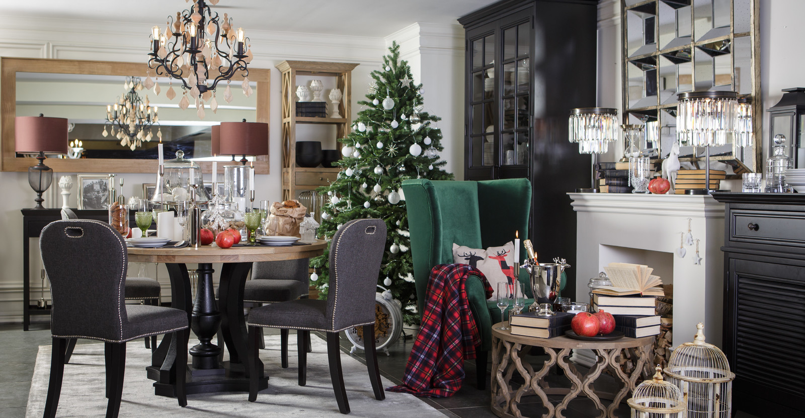 Новогодний интерьер гостиной