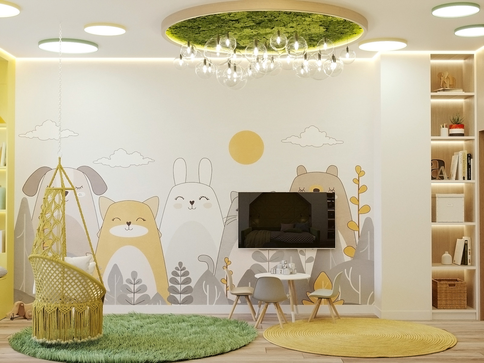 Квартира 90 м.кв. Фьюжн скандинавского и эко стилей