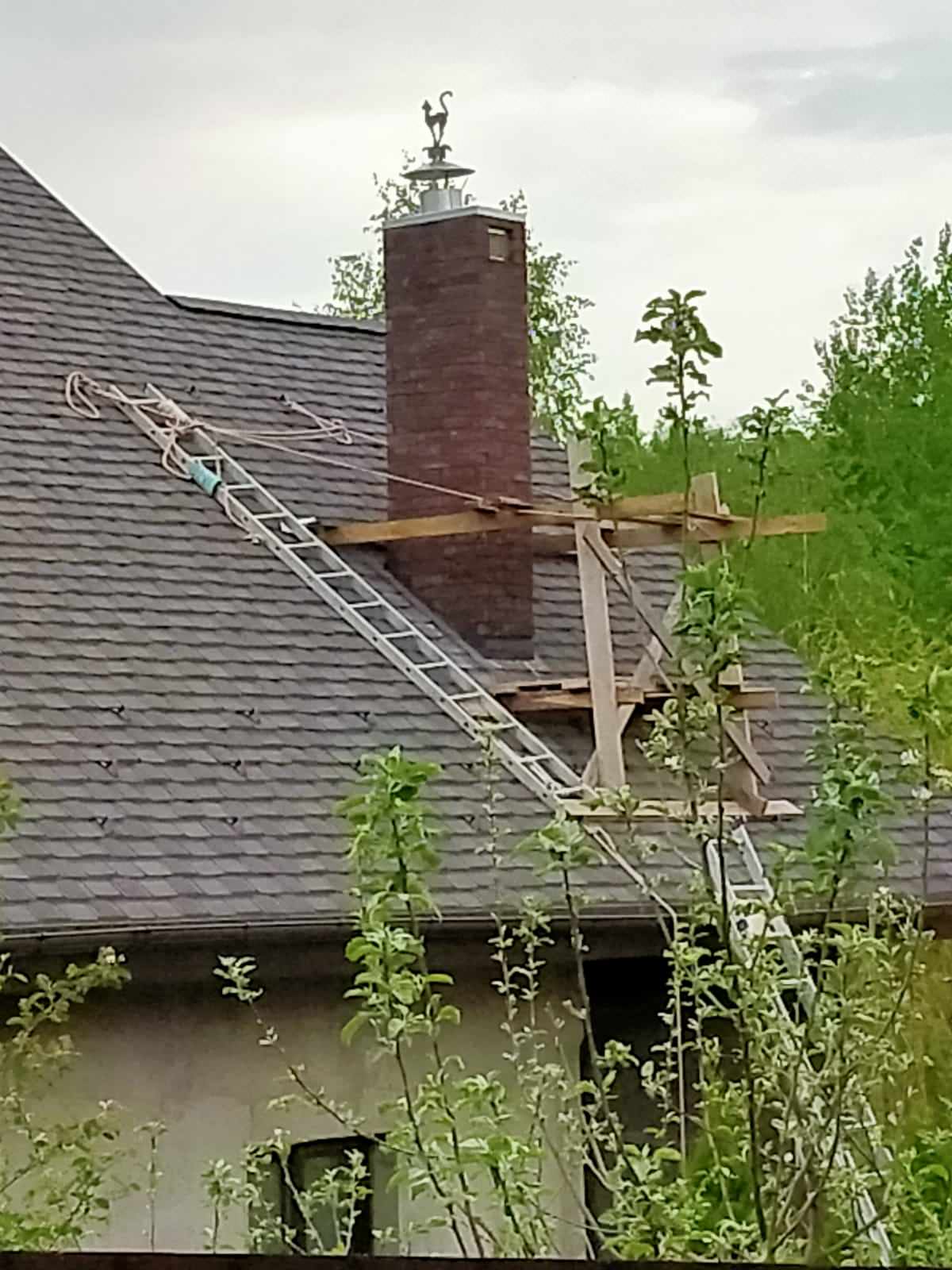 Монтаж керамических дымоходов