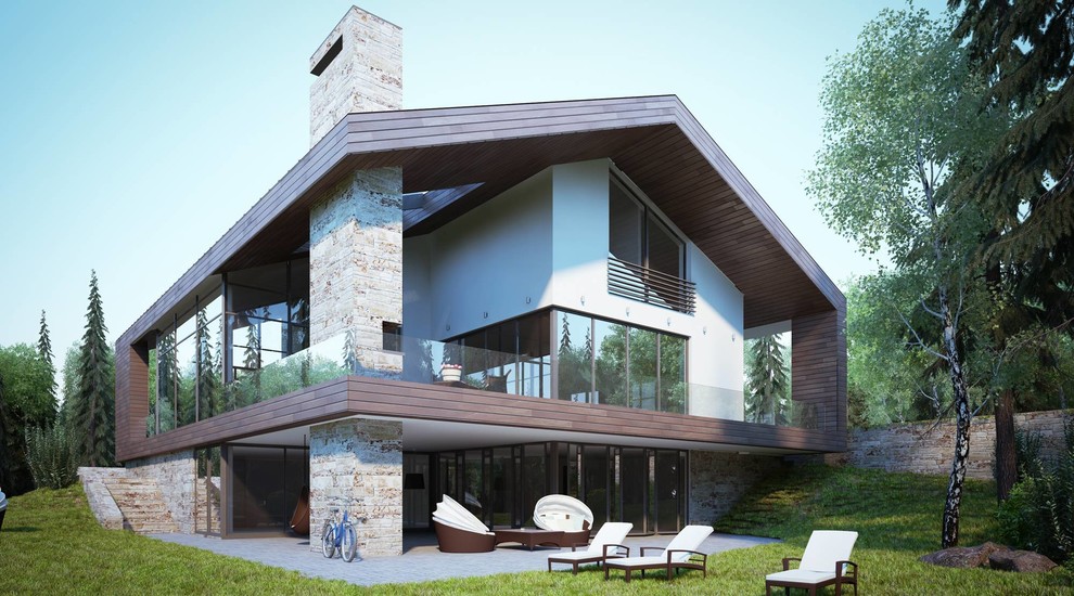 Обложка проекта: ДОМ В ПОСЕЛКЕ ВАРТЕМЯГИ, 920 М2